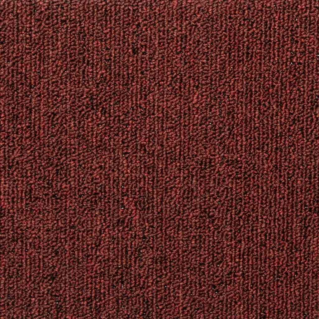 Tapis d'escalier 30 pcs 65x21x4 cm rouge mat