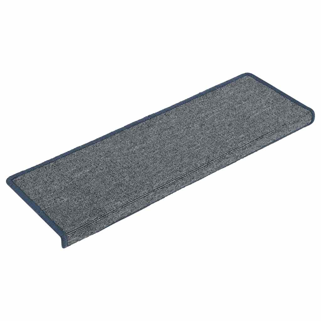 Tapis d'escalier 30 pcs 65x21x4 cm violet et bleu