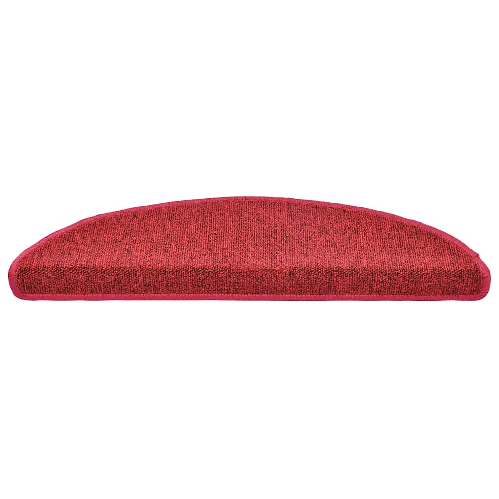 Tapis d'escalier 20 pcs rouge bordeaux 56x17x3 cm