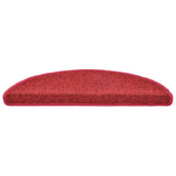 Tapis d'escalier 20 pcs rouge bordeaux 56x17x3 cm