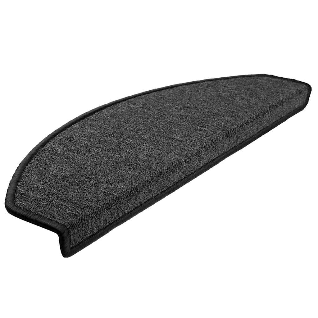 Tapis d'escalier 20 pcs anthracite 65x24x4 cm