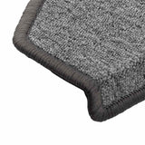 Tapis d'escalier 20 pcs gris foncé 65x24x4 cm