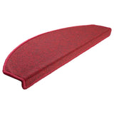 Tapis d'escalier 20 pcs rouge bordeaux 65x24x4 cm