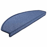 Tapis d'escalier 20 pcs bleu 65x24x4 cm