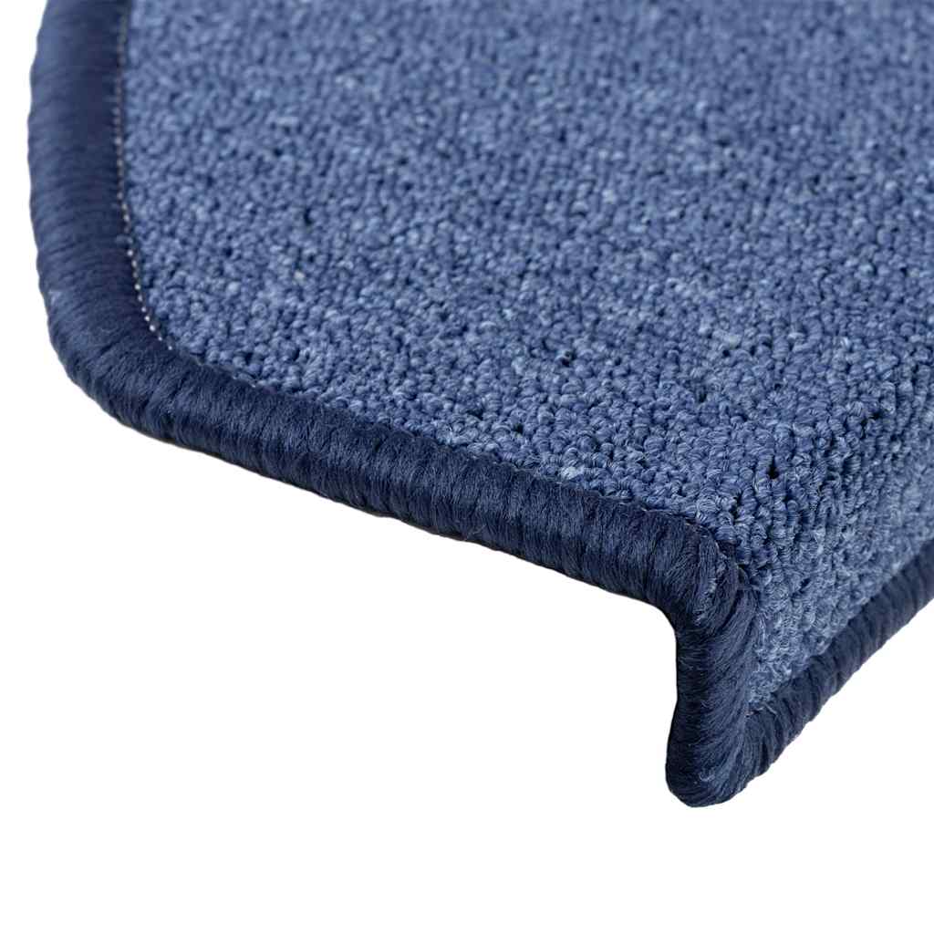 Tapis d'escalier 20 pcs bleu 65x24x4 cm