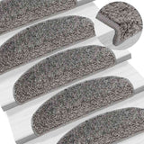 Tapis d'escalier 30 pcs gris 65x21x4 cm