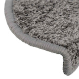 Tapis d'escalier 30 pcs gris 65x21x4 cm