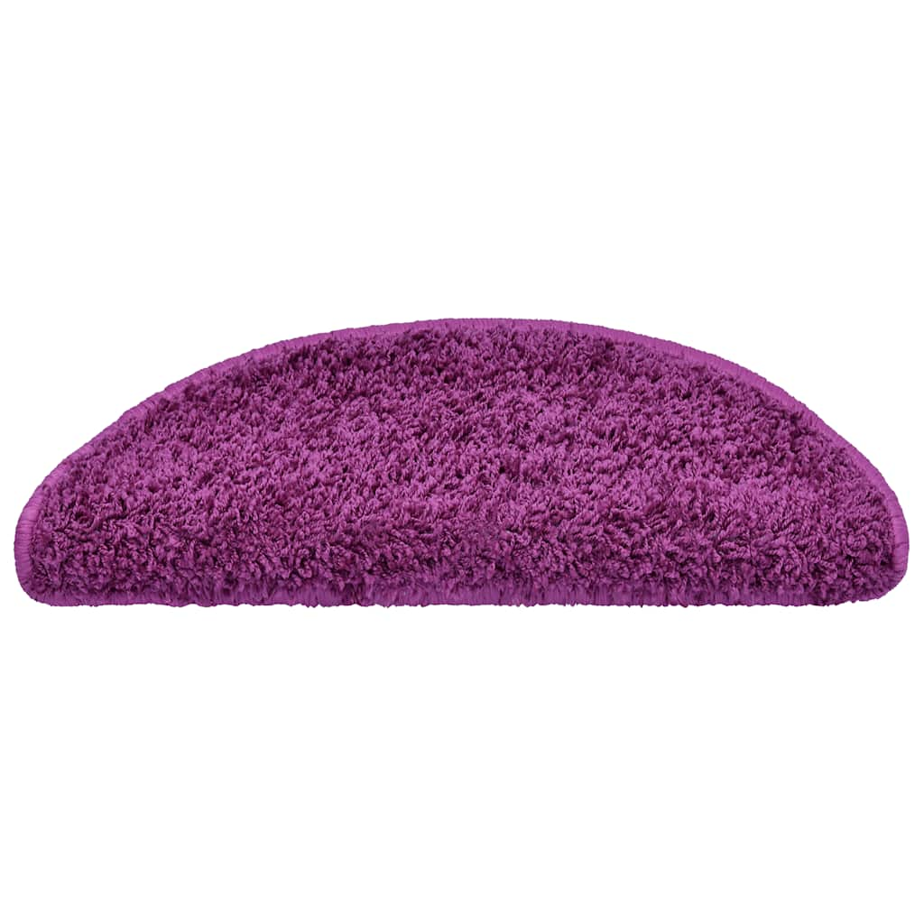 Tapis d'escalier 30 pcs violet 65x21x4 cm