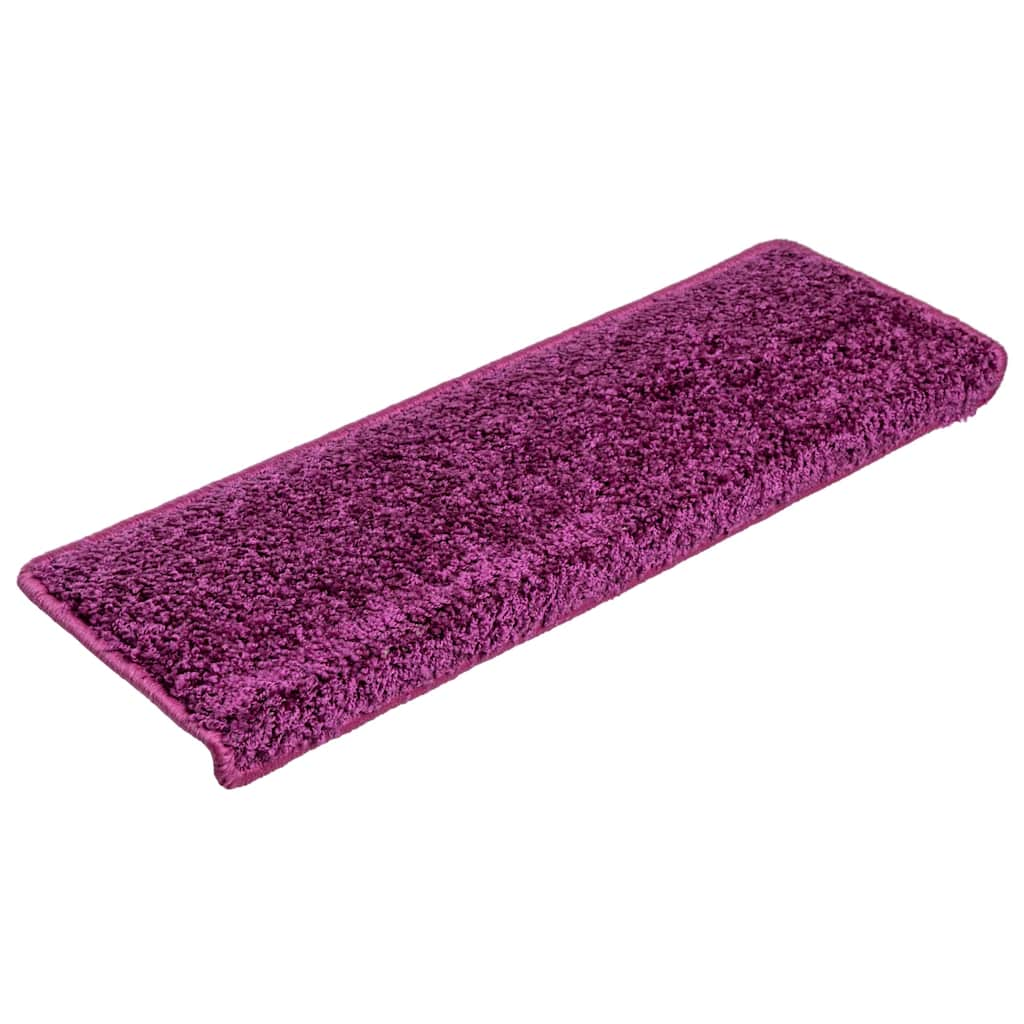 Tapis d'escalier 30 pcs 65x21x4 cm Violet