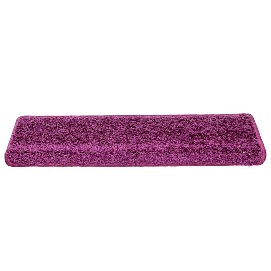 Tapis d'escalier 30 pcs 65x21x4 cm Violet