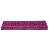 Tapis d'escalier 30 pcs 65x21x4 cm Violet