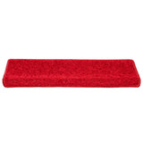 Tapis d'escalier 30 pcs 65x21x4 cm Rouge