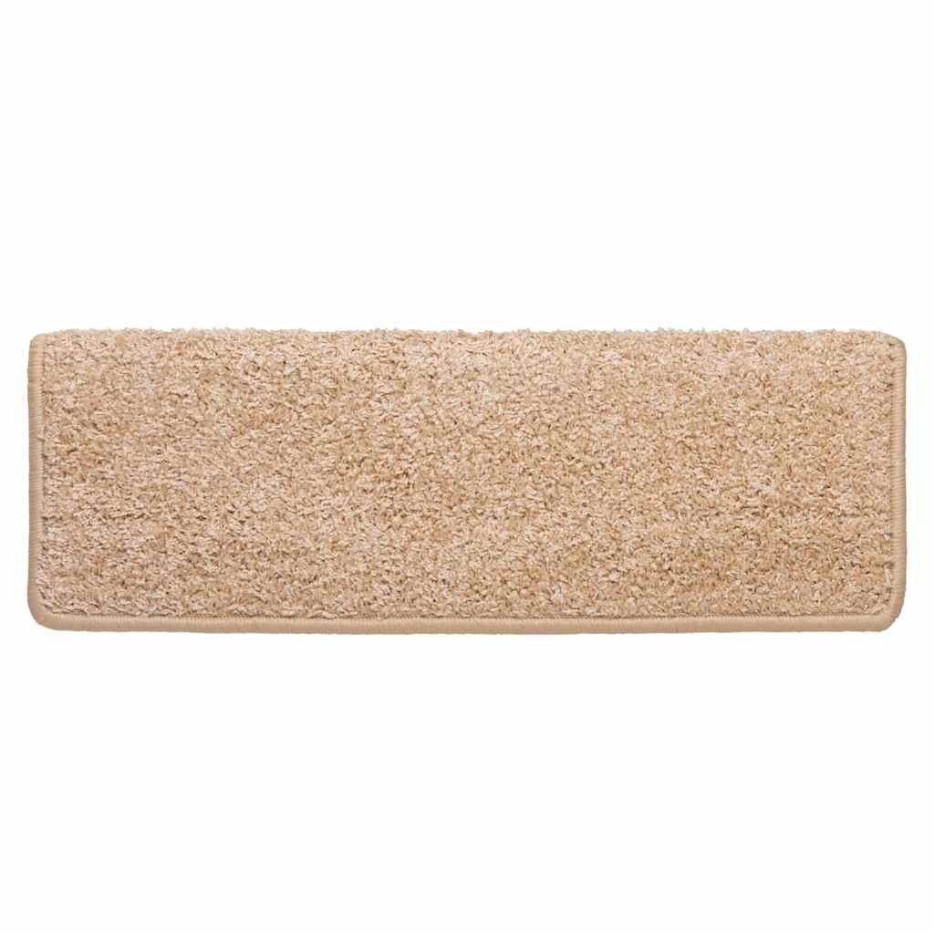 Tapis d'escalier 30 pcs 65x21x4 cm doré