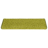 Tapis d'escalier 30 pcs 65x21x4 cm vert