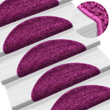 Tapis d'escalier 20 pcs violet 56x17x3 cm