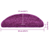 Tapis d'escalier 20 pcs violet 65x21x4 cm