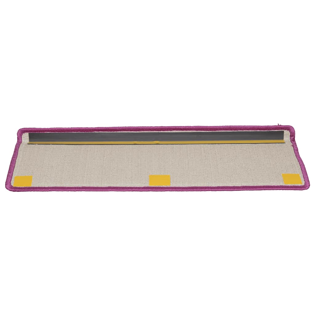 Tapis d'escalier 20 pcs 65x21x4 cm violet