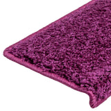 Tapis d'escalier 20 pcs 65x21x4 cm violet