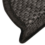 Tapis d'escalier autocollants 30 pcs 56x17x3 cm anthracite