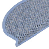 Tapis d'escalier autocollants 30 pcs 56x17x3 cm bleu