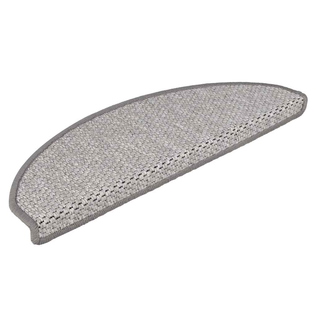 Tapis d'escalier autocollants 30 pcs 65x21x4 cm platine