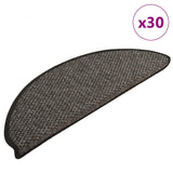 Tapis d'escalier autocollants 30 pcs 65x21x4 cm anthracite