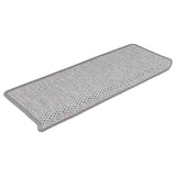 Tapis d'escalier autocollants 30 pcs 65x21x4 cm platine