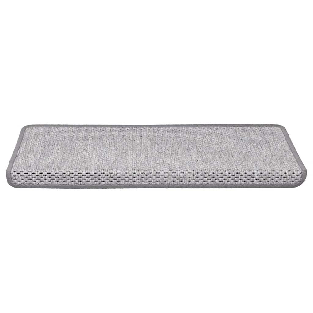 Tapis d'escalier autocollants 30 pcs 65x21x4 cm platine