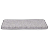 Tapis d'escalier autocollants 30 pcs 65x21x4 cm platine