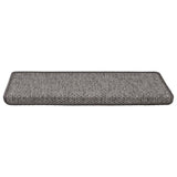 Tapis d'escalier autocollants 30 pcs 65x21x4 cm gris et beige