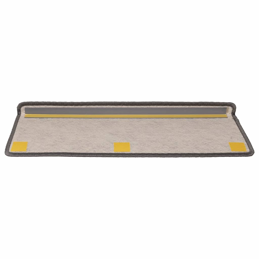 Tapis d'escalier autocollants 30 pcs 65x21x4 cm gris et beige