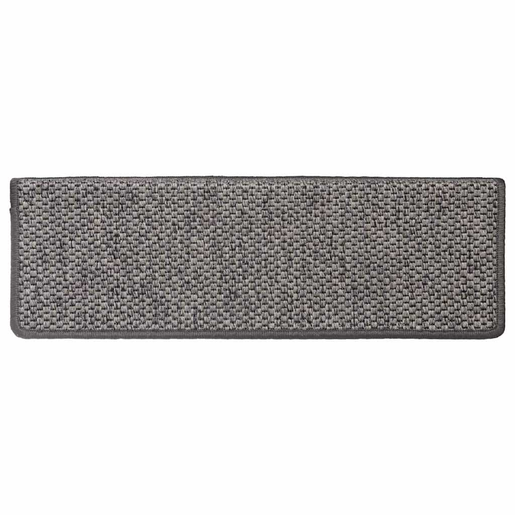 Tapis d'escalier autocollants 30 pcs 65x21x4 cm gris et beige