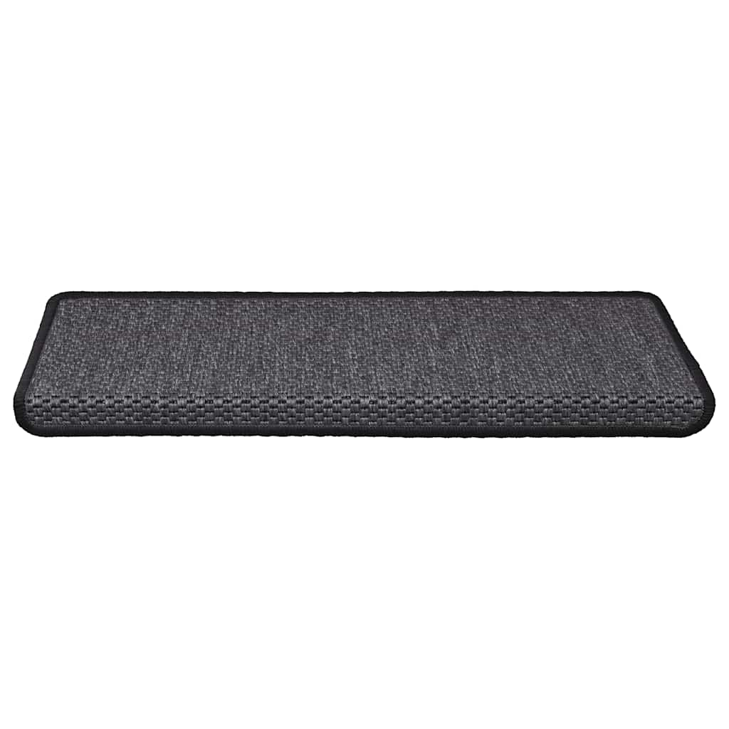 Tapis d'escalier autocollants 30 pcs 65x21x4 cm anthracite