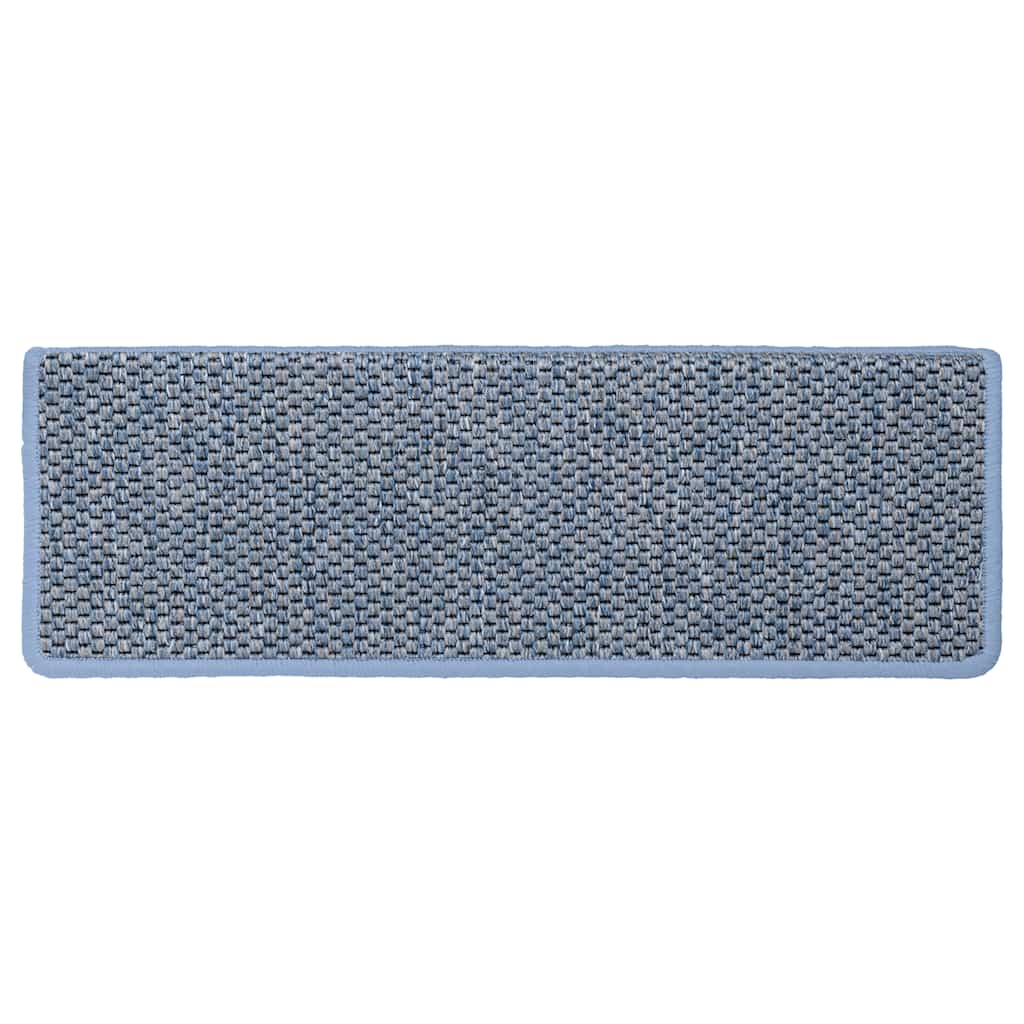 Tapis d'escalier autocollants 30 pcs 65x21x4 cm bleu