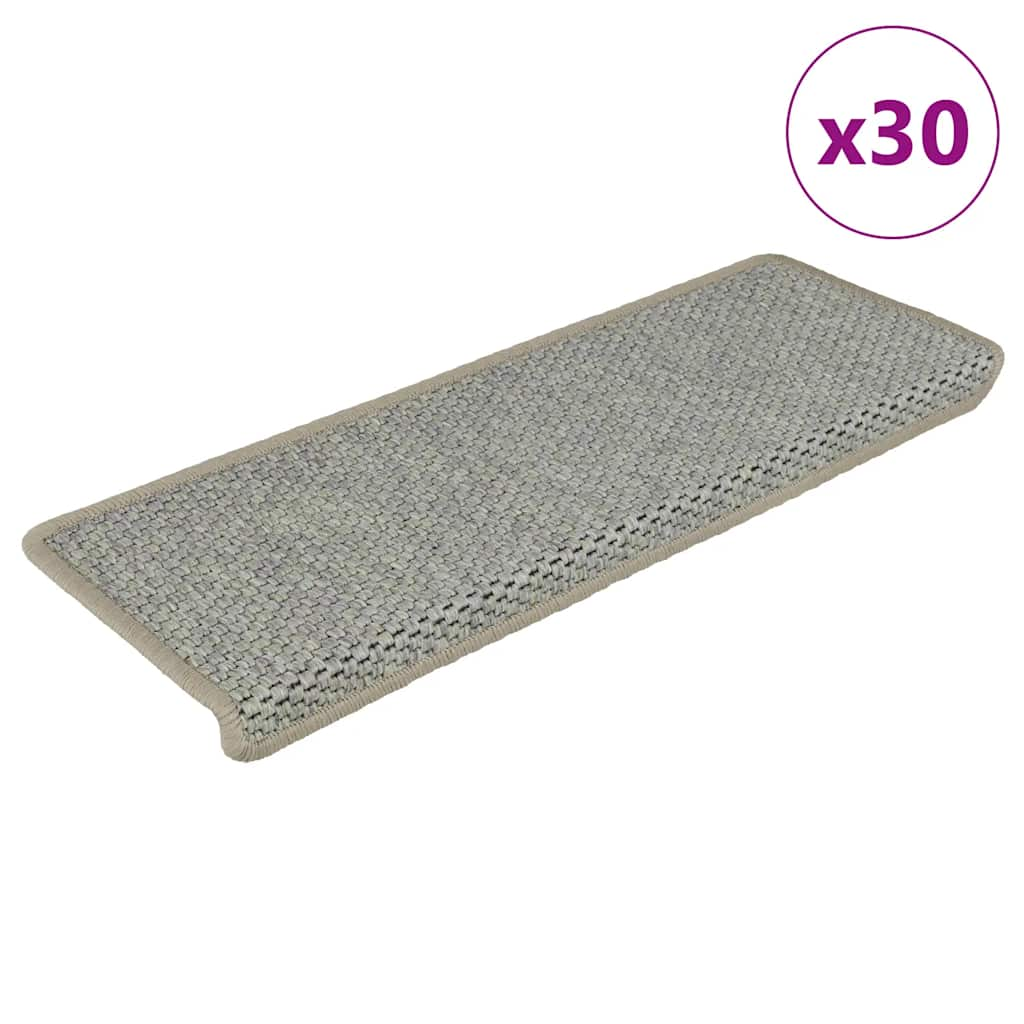 Tapis d'escalier autocollants 30 pcs 65x21x4 cm vert