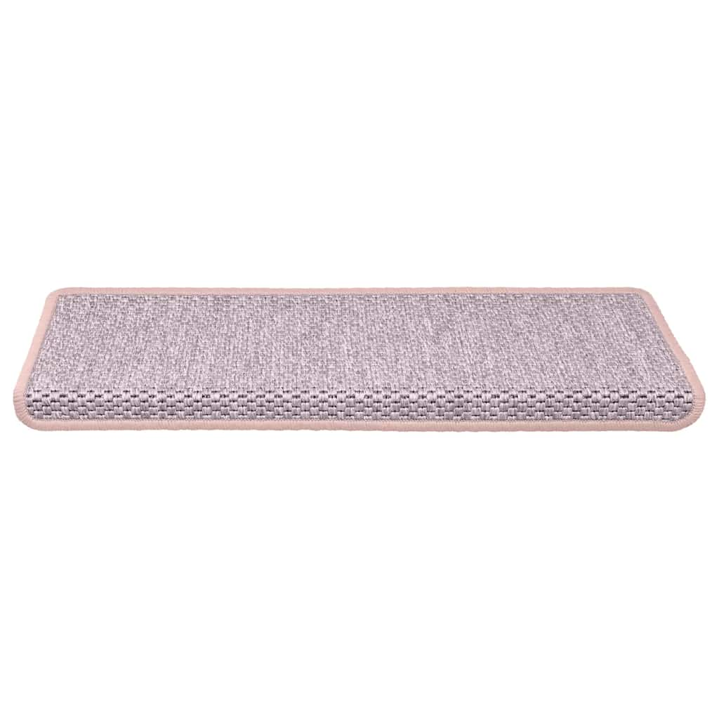 Tapis d'escalier autocollants 30 pcs 65x21x4 cm rouge