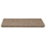 Tapis d'escalier autocollants 30 pcs 65x21x4 cm sable