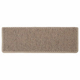 Tapis d'escalier autocollants 30 pcs 65x21x4 cm sable