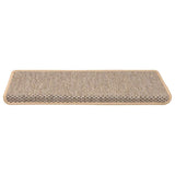 Tapis d'escalier autocollants 30 pcs 65x21x4 cm beige clair