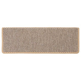 Tapis d'escalier autocollants 30 pcs 65x21x4 cm beige clair