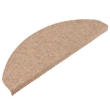 Tapis d'escalier auto-adhésifs 30 pcs beige 65x22,5x3,5 cm