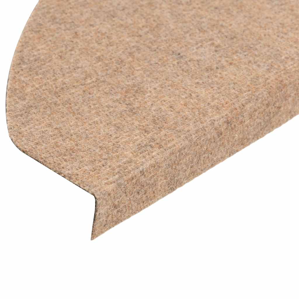 Tapis d'escalier auto-adhésifs 30 pcs beige 65x22,5x3,5 cm