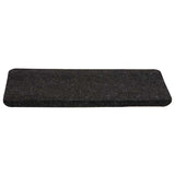 Tapis d'escalier auto-adhésifs 30 pcs anthracite 65x24,5x3,5 cm