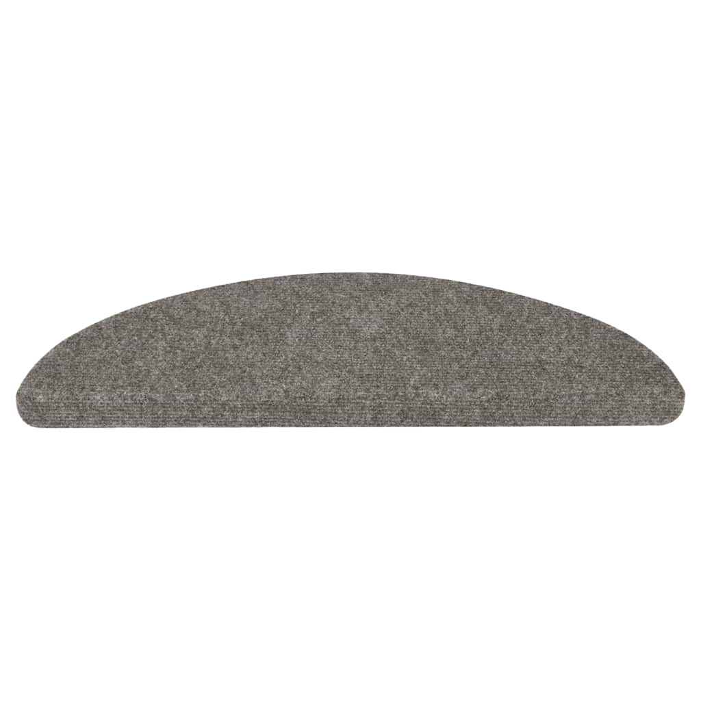 Tapis d'escalier auto-adhésifs 20 pcs gris 56x17x3 cm