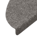 Tapis d'escalier auto-adhésifs 20 pcs gris 56x17x3 cm