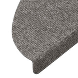 Tapis d'escalier auto-adhésifs 30 pcs gris 56x17x3 cm