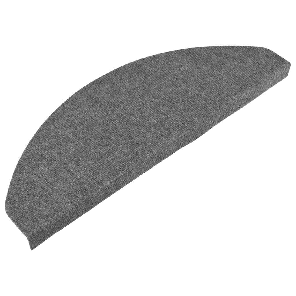 Tapis d'escalier auto-adhésifs 30 pcs gris 65x22,5x3,5 cm