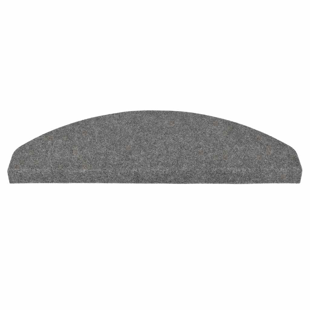 Tapis d'escalier auto-adhésifs 30 pcs gris 65x22,5x3,5 cm