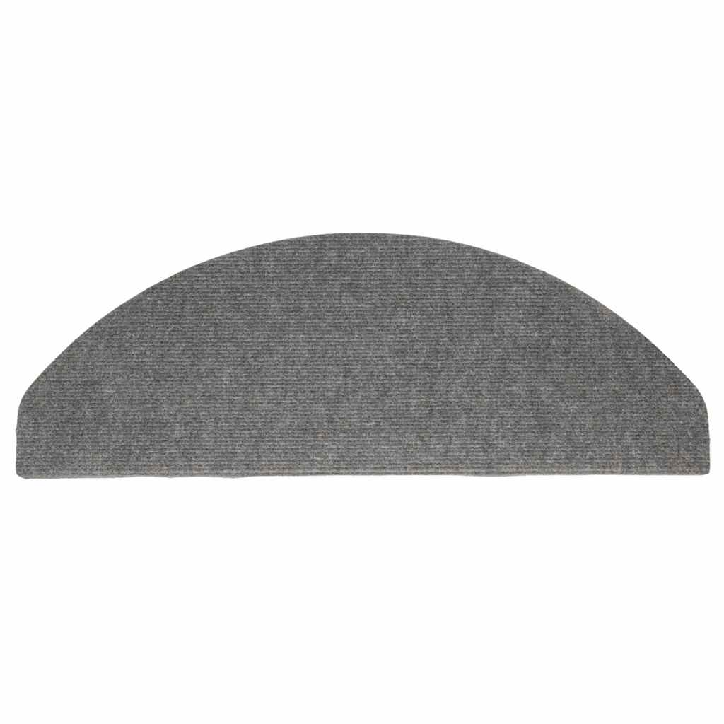 Tapis d'escalier auto-adhésifs 30 pcs gris 65x22,5x3,5 cm