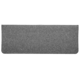 Tapis d'escalier auto-adhésifs 30 pcs gris 65x24,5x3,5 cm